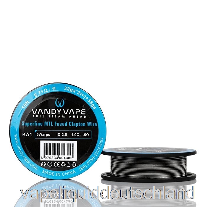 Vandy Vape Superfine MTL-Drahtspulen – 10 Fuß 6,71 Ohm A1 Fused Clapton Wire Vape Deutschland